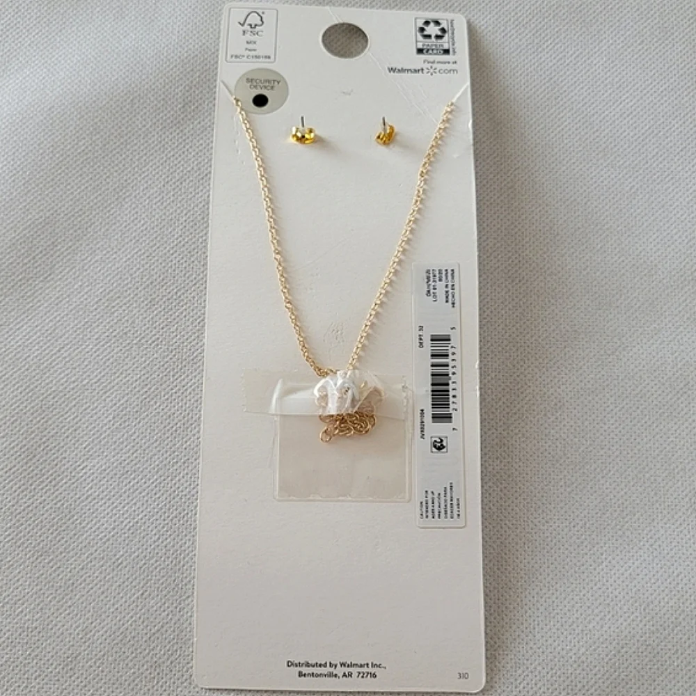 Rainbow Heart Locket and Earring Set | Wonder Nation